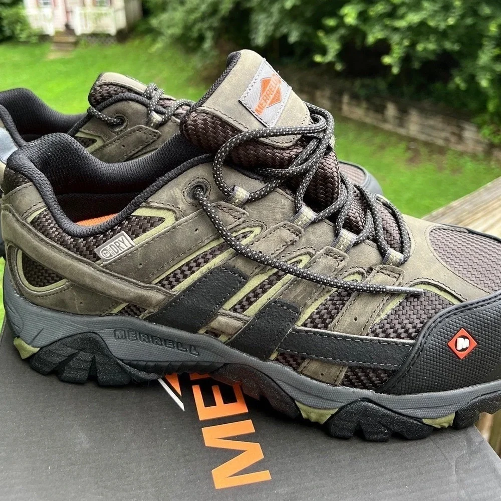 Merrell Moab 2 Vent WP CT 10 Pewter Composite Toe Hiking Work Shoes Gorpcore